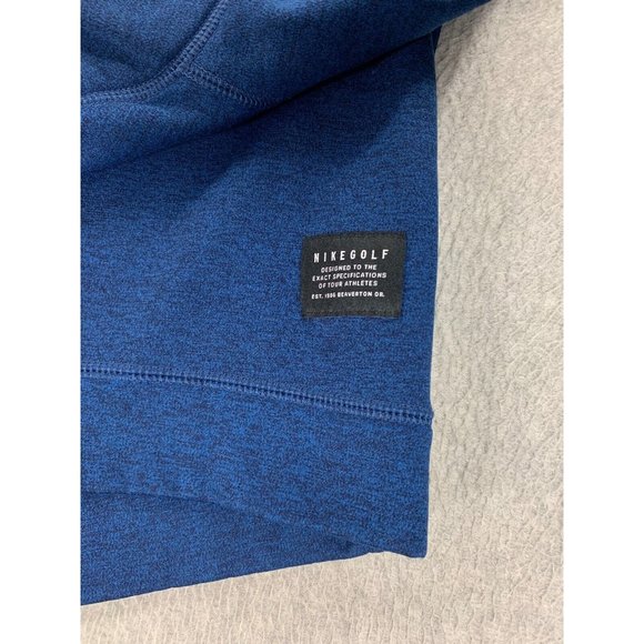 Nike 1/4 Zip Midweight Golf Pullover (Men's‎ Large) Blue - Picture 3 of 13
